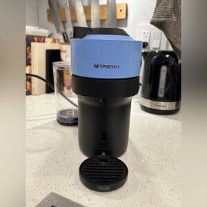 Nespresso Vertuo Pop+ Coffee & Espresso Machine Bundle - Pacific Blue